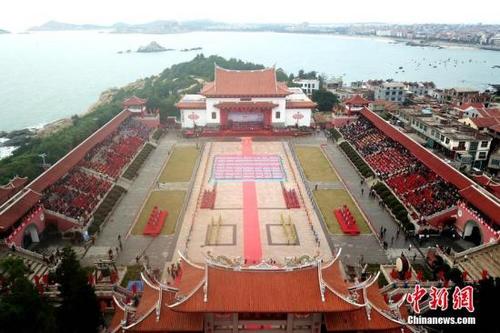 中国侨网资料图:秋祭妈祖大典。中新社记者 王东明