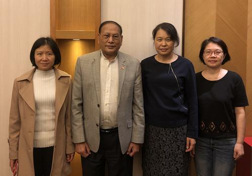 中国侨网接待广东中国和平统一促进会海外理事马炳良先生(广州市荔湾区侨联供图)