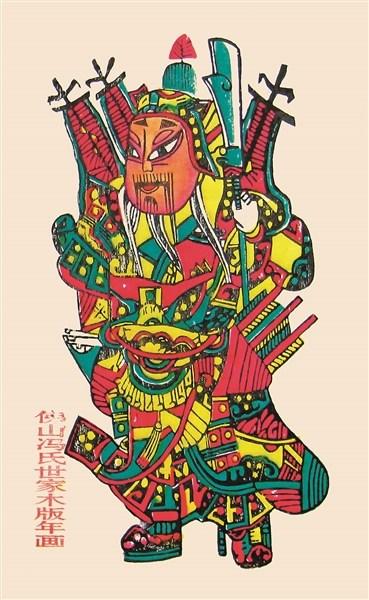中国侨网佛山木版年画中的“门神”
