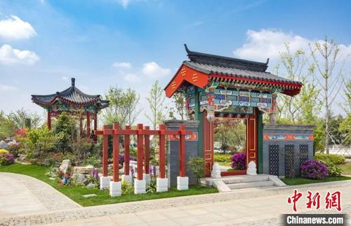 中国侨网北京杜鹃花展园。 唐娟 摄