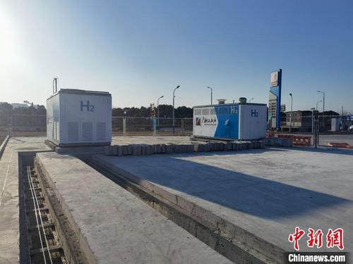 中国侨网浙江浙能航天氢能技术有限公司航天氢能加氢站项目。 姚佳良 摄