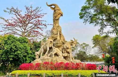 中国侨网五羊石像 越秀公园 供图