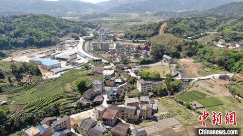中国侨网航拍蕉城区八都镇新楼村。　褚子强 供图