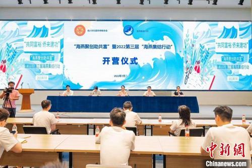 中国侨网开营仪式现场 绍兴侨联 供图