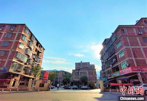 中国侨网因水库建设需要,搬迁安置后的外洋新村。 吕若萱 摄