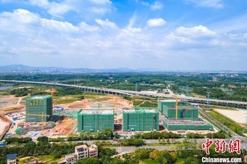 中国侨网位于佛山市三水区云东海街道的广东医谷·云东海生命科学园正在建设中 佛山市三水区委宣传部 供图