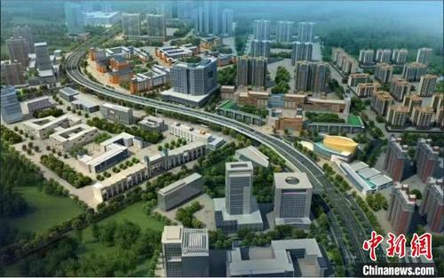 中国侨网佛山南海区机场大道工程效果图 中铁大桥局 供图