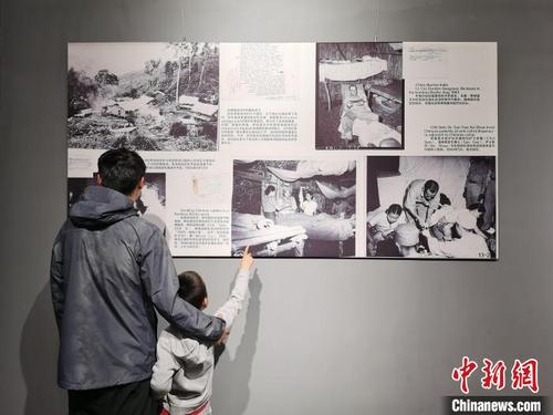 中国侨网图为展览现场。 胡远航 摄