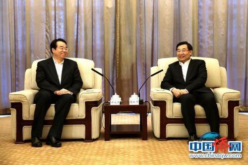 陕西省委书记胡和平、省长刘国中会见许又声
