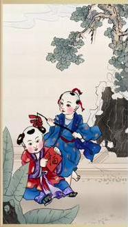 解码中华文化基因：这幅画，真叫娃娃“头大”