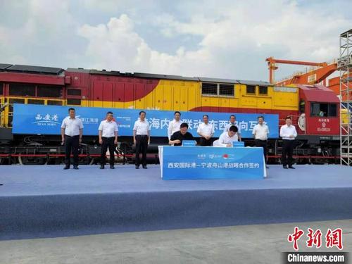 中国侨网图为签约仪式。 阿琳娜 摄