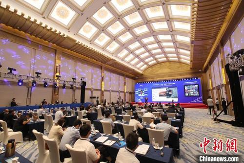 中国侨网8月13日,“2021对话山东—日本?山东产业合作交流会”系列活动在济南正式启动。山东省贸促会 供图