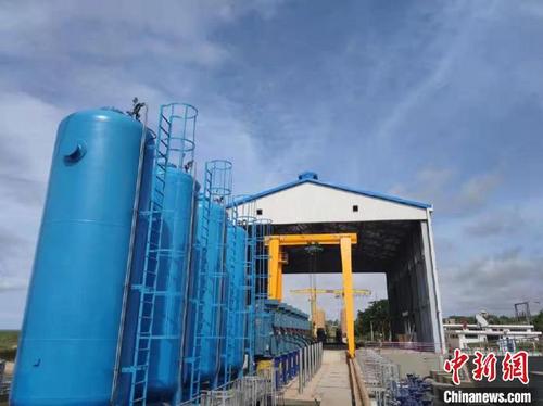 中国侨网东南水厂项目施工现场。 邵帅 摄