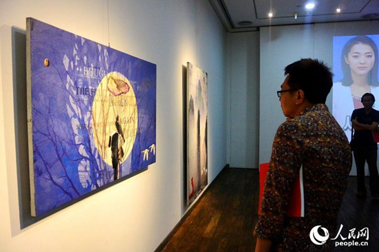 中国侨网-韩国画家李镇休办展 盼韩流汉风