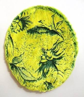 中国侨网蓝巧茹的作品《Floral IV》。(美国《世界日报》)