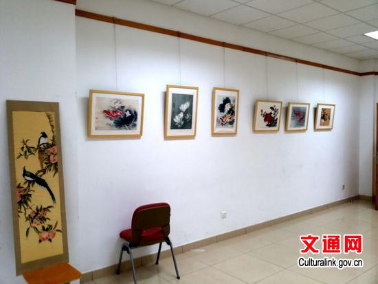 中国侨网学员国画作品。(文化部网站)