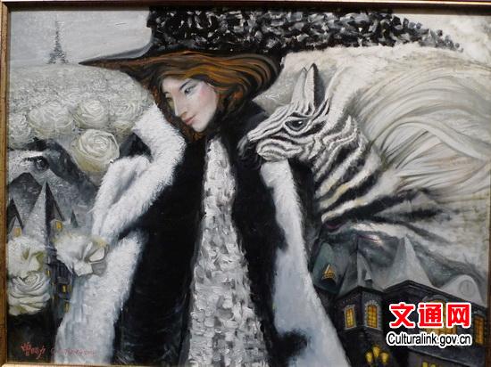 中国侨网曾昭力个人油画作品。
