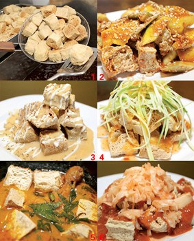 中国侨网1. 豆腐都必须新鲜,隔天就得下锅油炸了。2. 马来西亚的风味Rojak口味,口感十足。3. 不甜腻的芝士口味。4. 泰式口味让人吃了一口又一口。5. 麻辣汤配搭新鲜可口豆腐,清爽十足。6. 店内特制料理,配搭腌制好的豆腐,美味极了。(马来西亚《光华日报》)