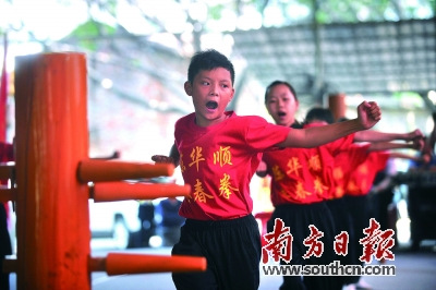 中国侨网-广东顺德永春拳:古老拳法传承七代 望