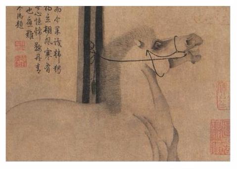 唐代韩干《照夜白图》局部。(资料图)