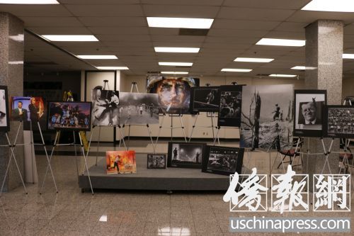 第二届美中新闻图片展大师作品展区(美国《侨报》/秦盼