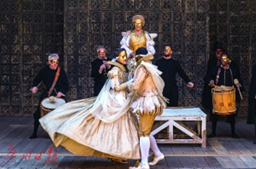 开幕演出莎士比亚环球剧场原版话剧《威尼斯商人》。