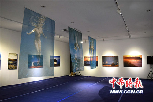 展览现场。(希腊《中希时报》