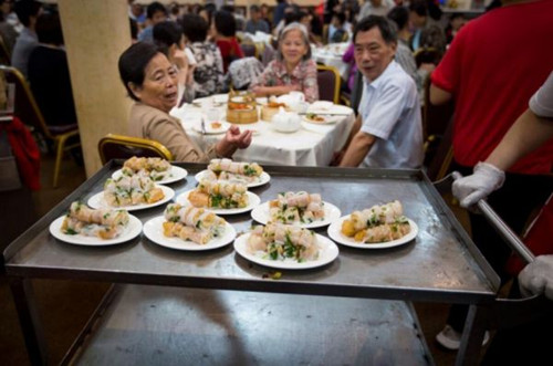 (资料图：位于美国曼哈顿的一家中餐馆)