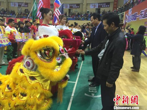 中国侨网点睛仪式。(陈燕 摄)