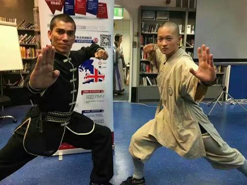 中国侨网现场武术表演。(英国《侨报》资料图)