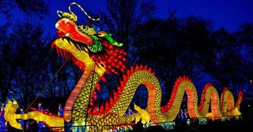 中国侨网中国彩灯。(美国《侨报》资料图)