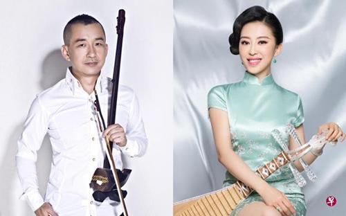 中国侨网二胡名家高韶青将以韶琴炫技,琵琶名家赵聪将呈献自己的作品《丝路飞天》。(新加坡《联合早报》资料图)