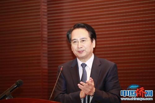 中国侨网国侨办副主任谭天星发表讲话 贾广超 摄