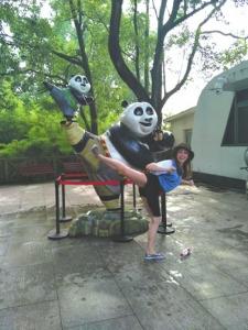 中国侨网我爱功夫熊猫。