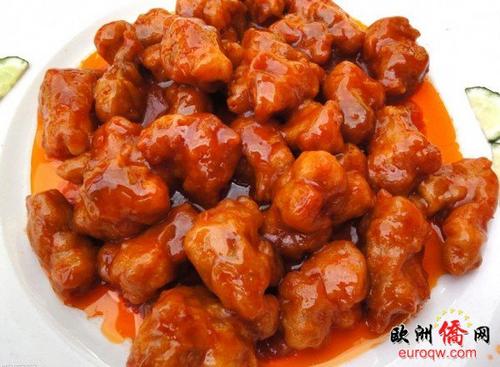 中国侨网糖醋里脊。(意大利《新欧洲侨报》)