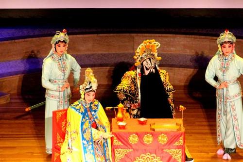 中国侨网京剧《霸王别姬》走进普林斯顿大学。(美国《世界日报》/谢哲澍 摄)