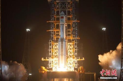 中国侨网“天舟一号”货运飞船发射取得圆满成功。（中新社 资料图）