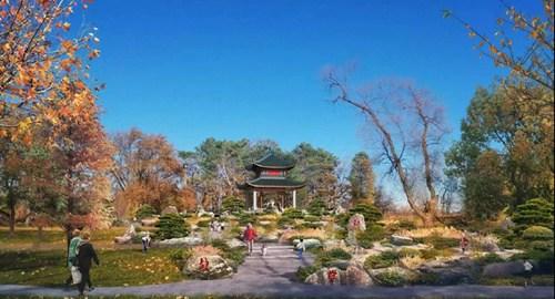 中国侨网明州中国花园规划中的“湘江亭”。(美国《世界日报》资料图：明尼苏达中国友好花园协会提供)