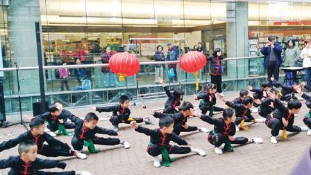 中国侨网武术表演现场。(加拿大《明报》/郑绮霞 摄)