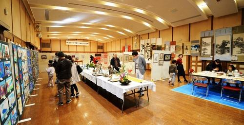 中国侨网展览会会场。(日本《中文导报》/刘幸宇 摄)