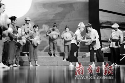 中国侨网惠东渔歌演出现场。南方日报记者 王昌辉 摄