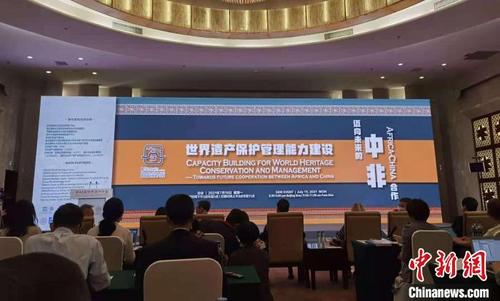 中国侨网第44届世界遗产委员会会议“世界遗产保护管理能力建设——迈向未来的中非合作”主题边会在福州召开。 郑江洛 摄