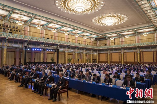 6月13日，第二届世界华侨华人工商大会在北京举行全体会议。 <a target='_blank' href='http://www.chinanews.com/'>中新社</a>记者 侯宇 摄