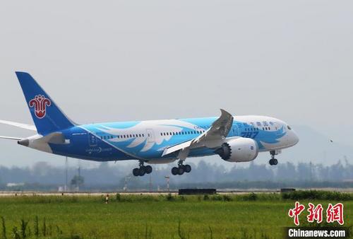 中国侨网南航客机(资料图) 南方航空 供图