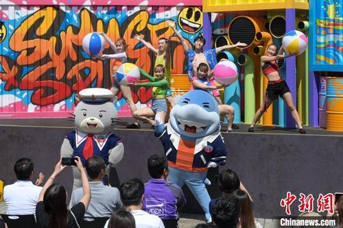 中国侨网夏水礼启动礼开场表演。　陈永诺　摄