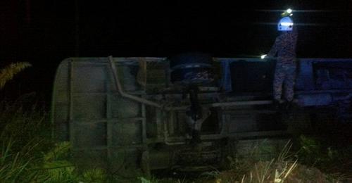 事故现场 马来西亚《诗华日报》