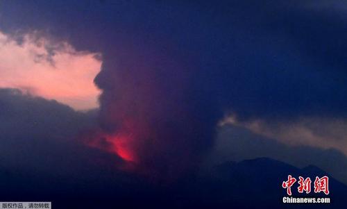 樱岛火山喷发 日本气象厅发布最高级别警报
