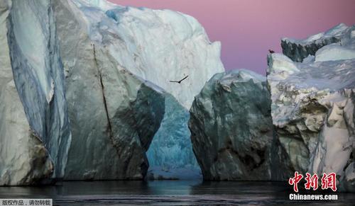 实拍格陵兰岛雅各布港冰川