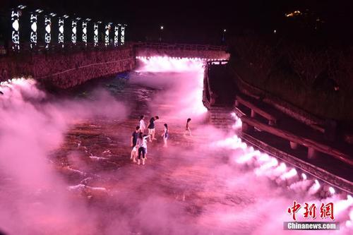 浙江磐安花溪景区声光电科技带来沉浸式体验