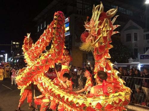 开普敦华星艺术团亮相狂欢节舞动中国龙